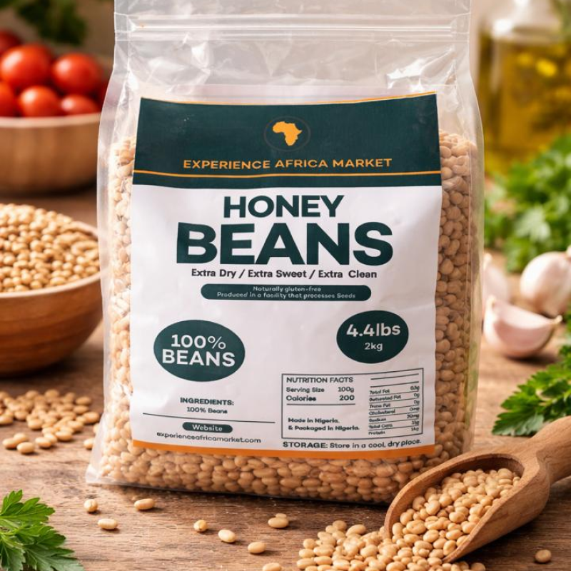 Honey Beans (2kg) – Premium Nigerian Brown Beans